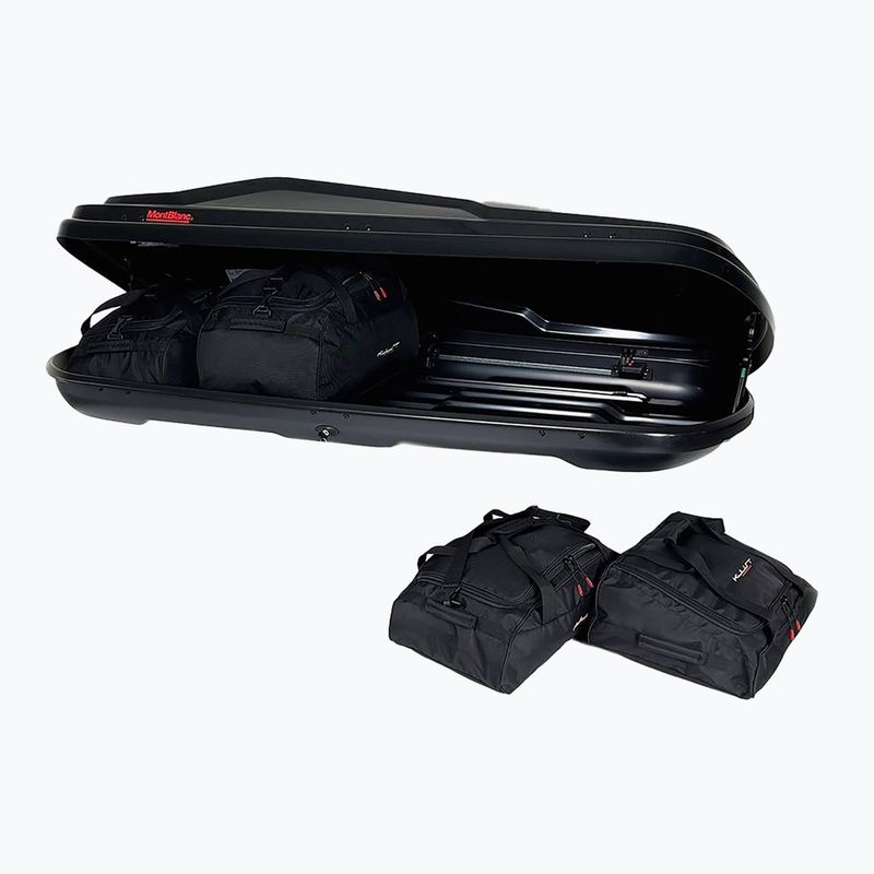 KJUST Montblanc Altitude 350 Set di borse da tetto 4 pezzi nero 3