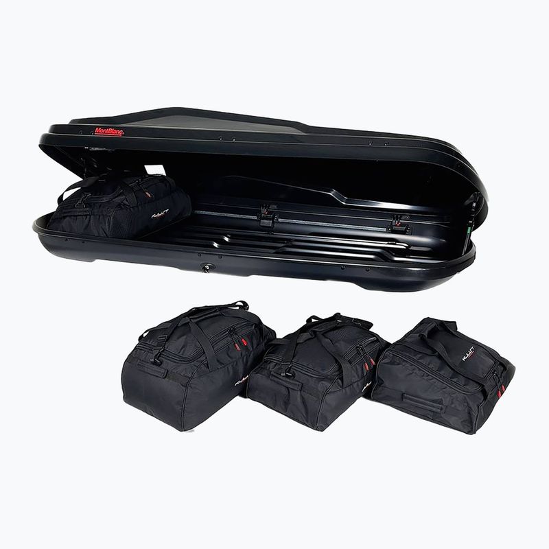 KJUST Montblanc Altitude 350 Set di borse da tetto 4 pezzi nero 4