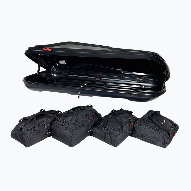 KJUST Montblanc Altitude 350 Set di borse da tetto 4 pezzi nero 5