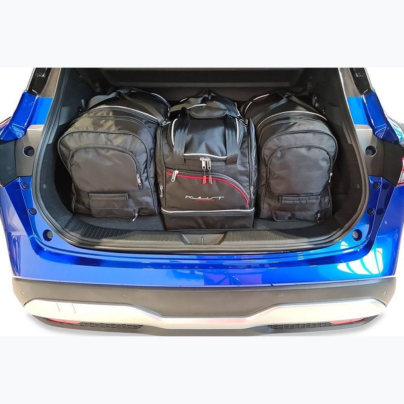 KJUST Nissan Qashqai HEV Set di borse da bagagliaio 2022+ 4 pezzi nero. 14