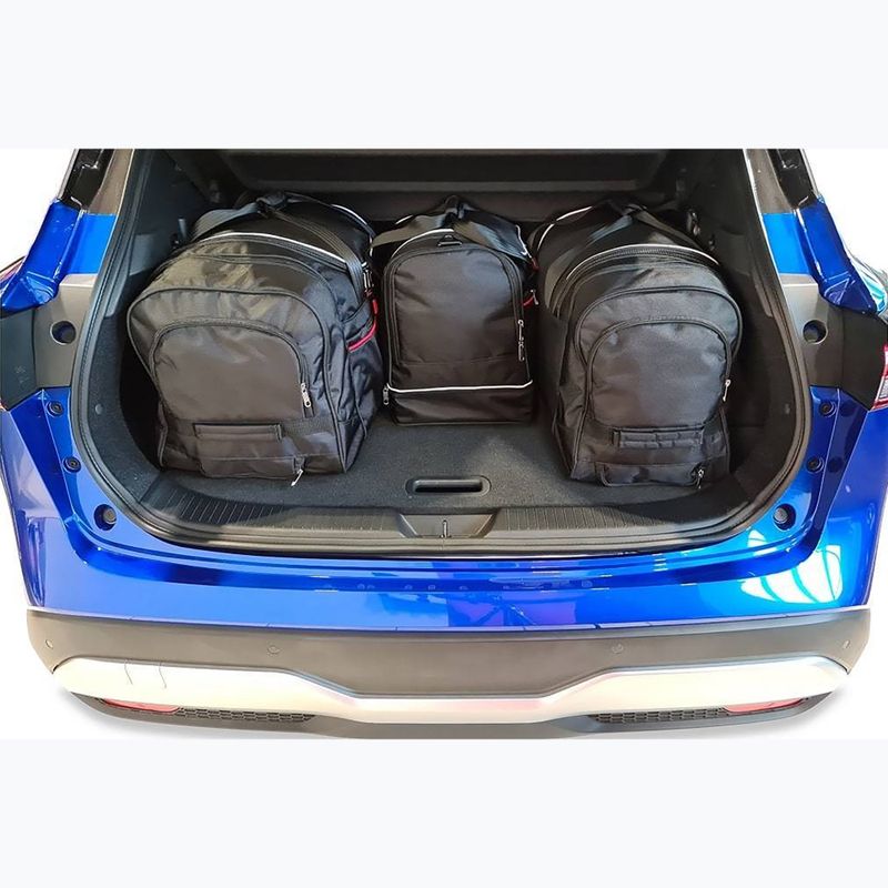 KJUST Nissan Qashqai HEV Set di borse da bagagliaio 2022+ 4 pezzi nero. 15