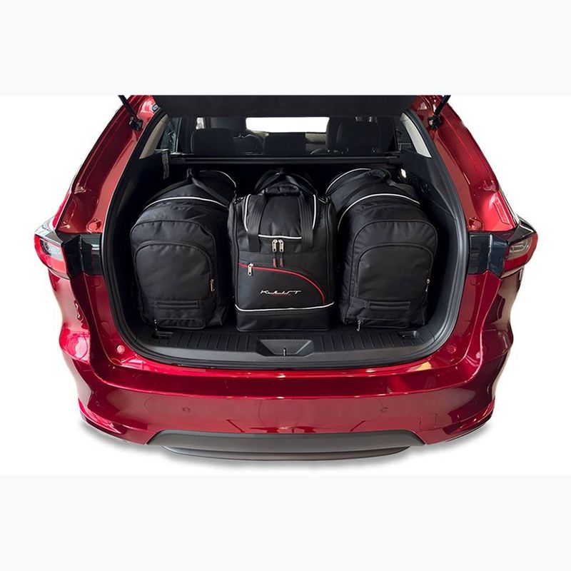 KJUST Mazda CX-60 PHEV set di borse per bagagliaio 2022+ 4 pezzi nero. 12