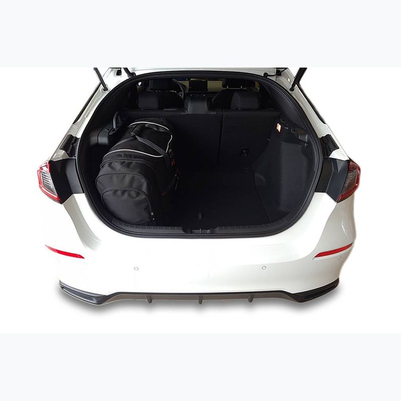 Set di borse portabagagli KJUST Honda Civic Hatchback HEV 2021+ 4 pezzi nero 17