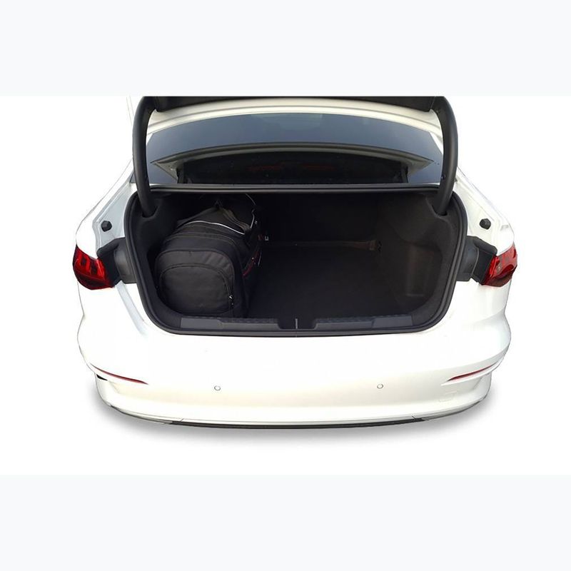 KJUST Audi A3 Limousine set di borse per bagagliaio 2020+ 4 pezzi nero 20