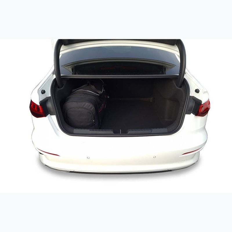 KJUST Audi A3 Limousine set di borse per bagagliaio 2020+ 4 pezzi nero 20