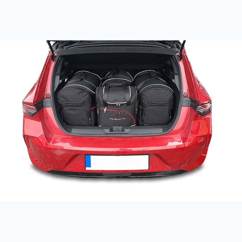 Set di borse portabagagli KJUST Opel Astra Hatchback PHEV 2021+ 4 pezzi nero. 13
