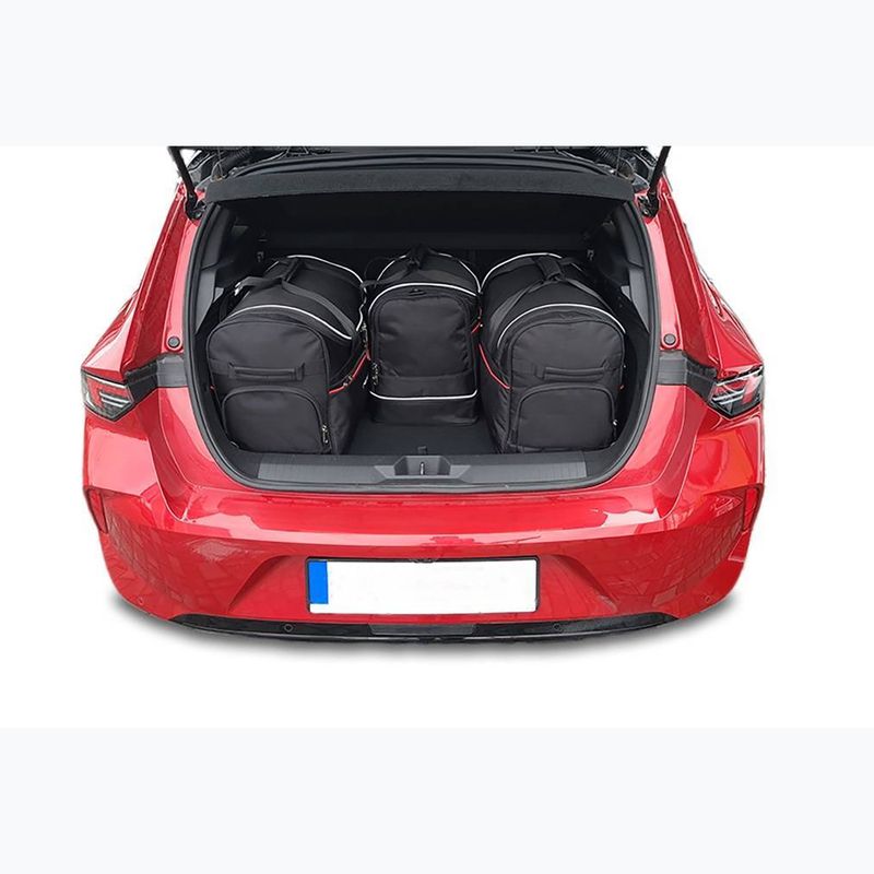 Set di borse portabagagli KJUST Opel Astra Hatchback PHEV 2021+ 4 pezzi nero. 14