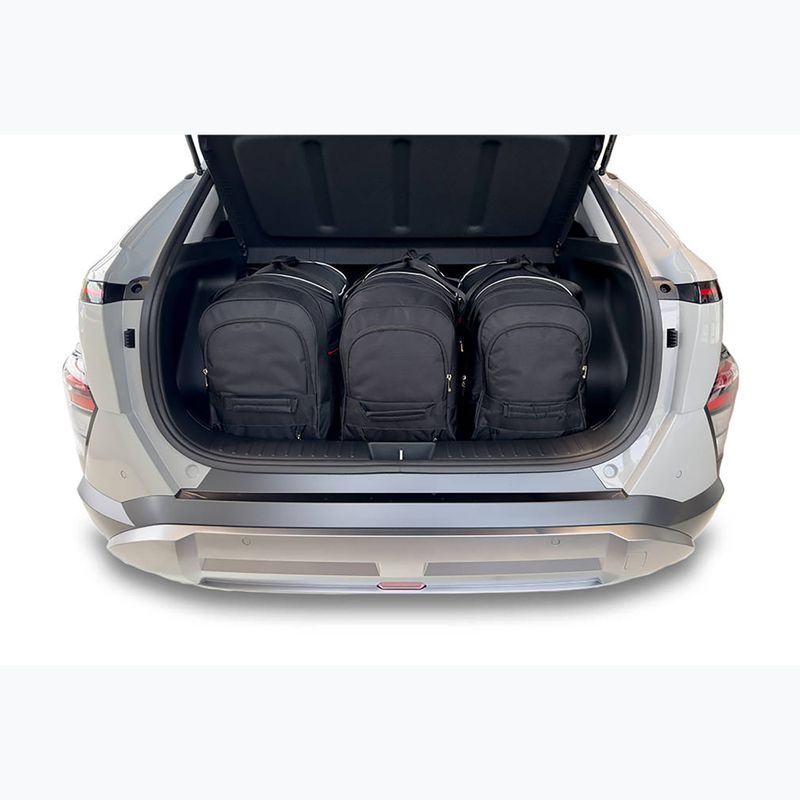 Set di borse portabagagli KJUST Hyundai Kona EV 2023+ 3 pezzi nero 10