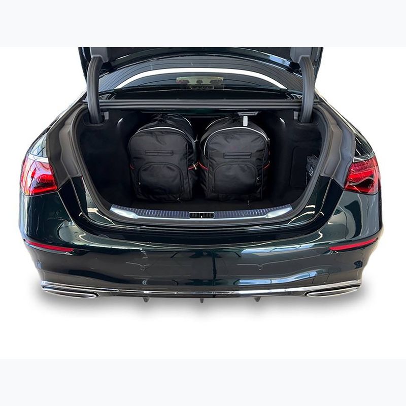 KJUST Mercedes-Benz S Long MHEV Set di borse per bagagliaio 2020+ 4 pezzi nero 14