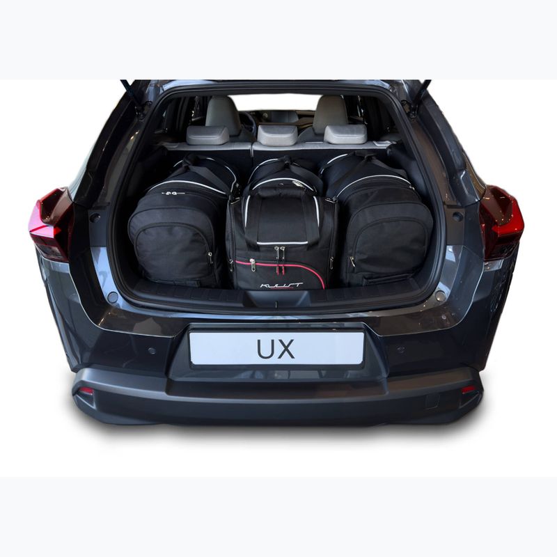 KJUST Lexus UX 2018+ set di borse per il bagaglio 4 pezzi nero. 14