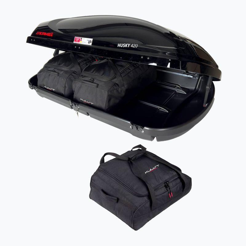 KJUST Kamei Husky 420 Set di borse da tetto 3 pezzi nero 3