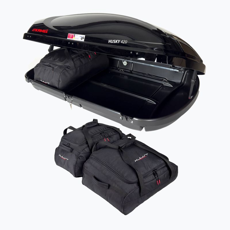 KJUST Kamei Husky 420 Set di borse da tetto 3 pezzi nero 4