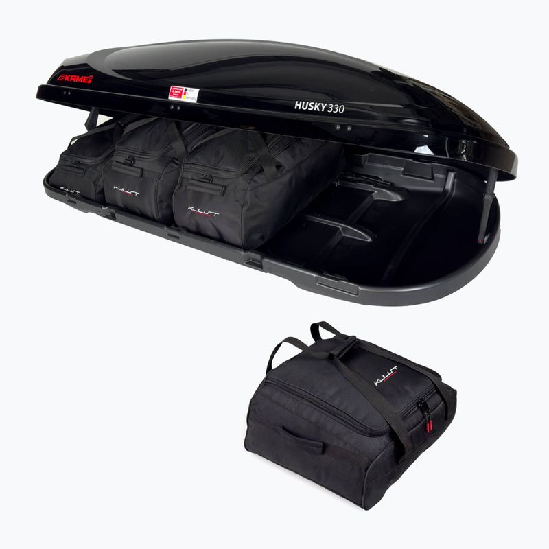 KJUST Kamei Husky 330 Set di borse da tetto 4 pezzi nero 3