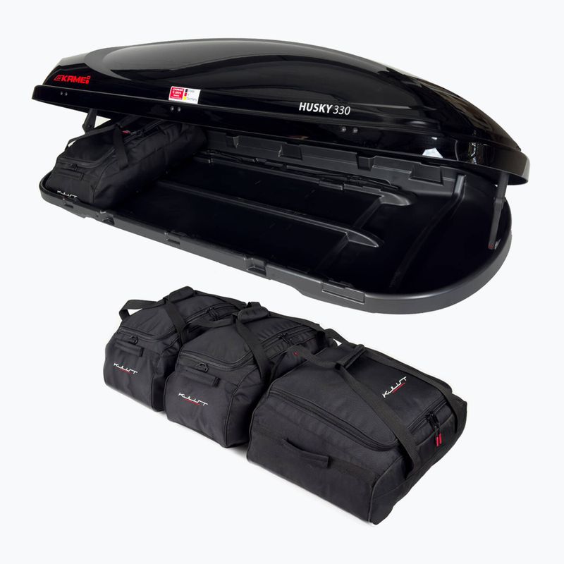 KJUST Kamei Husky 330 Set di borse da tetto 4 pezzi nero 5