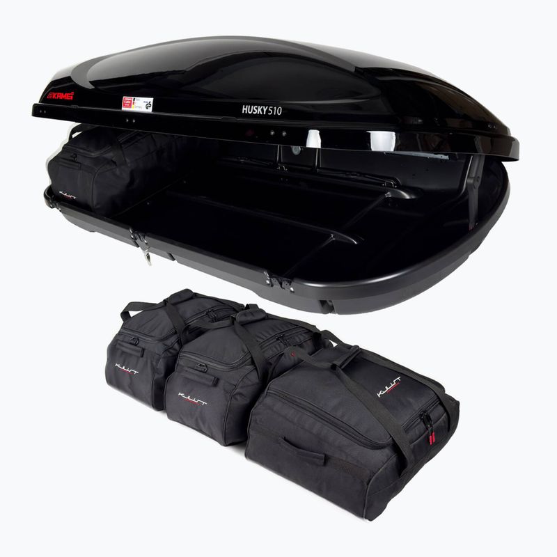 KJUST Kamei Husky 510 Set di borse da tetto 4 pezzi nero 5