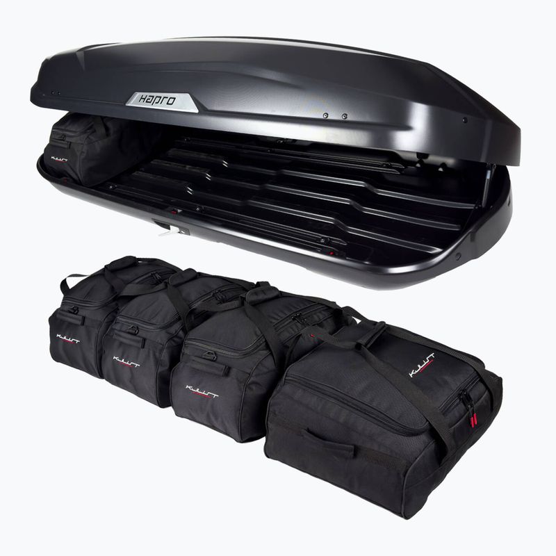 KJUST Hapro Trivor 560 Set di borse da tetto 5 pezzi nero 6