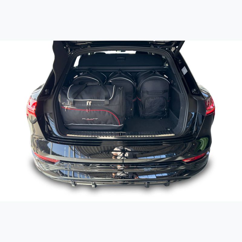KJUST Audi Q8 E-Tron 2023+ set di borse per bagagliaio 5 pezzi nero 16