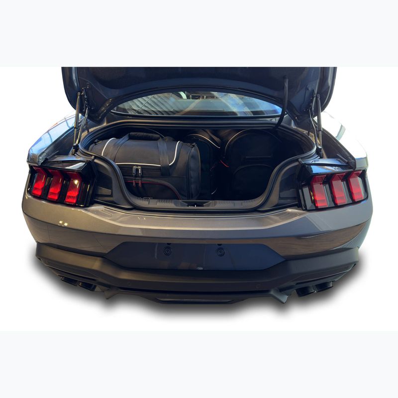 KJUST Ford Mustang Fastback 2023+ Set di borse nere da 5 pezzi per il bagagliaio 7