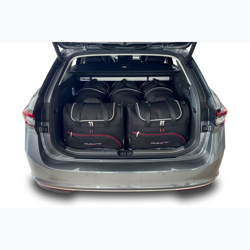 KJUST Skoda Superb Combi 2023+ Set di 5 borse portabagagli nero. 13