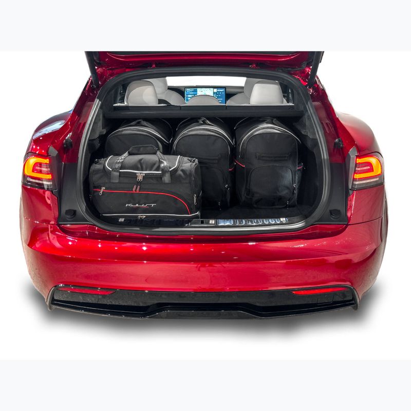 KJUST Tesla Model S EV 2021+ set di borse da bagagliaio 7 pezzi nero. 16