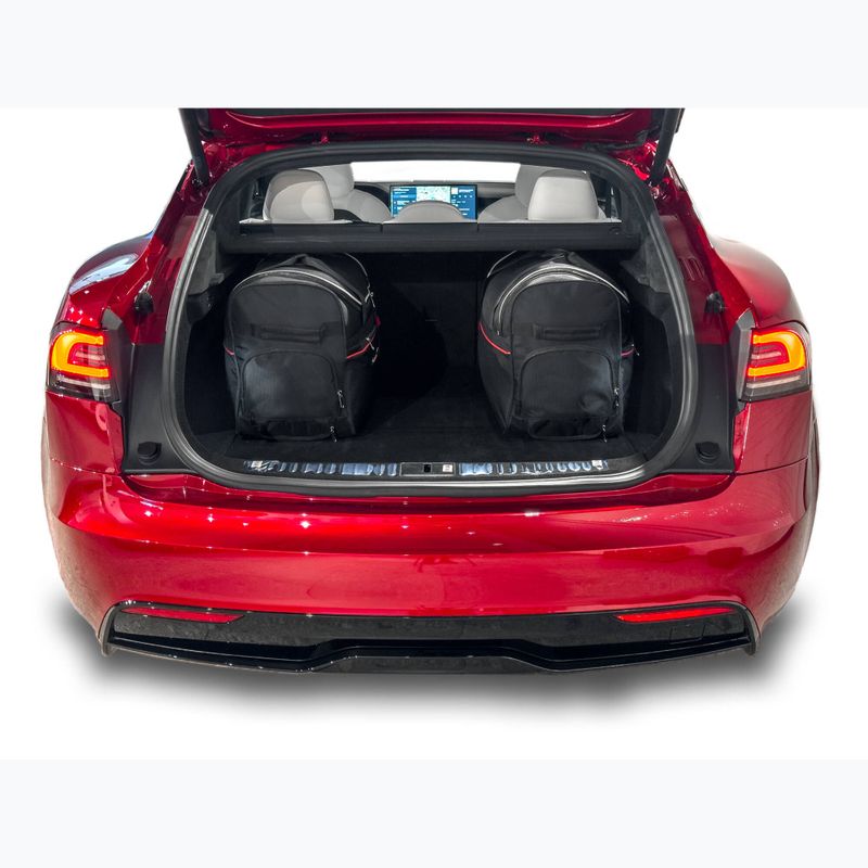 KJUST Tesla Model S EV 2021+ set di borse da bagagliaio 7 pezzi nero. 18
