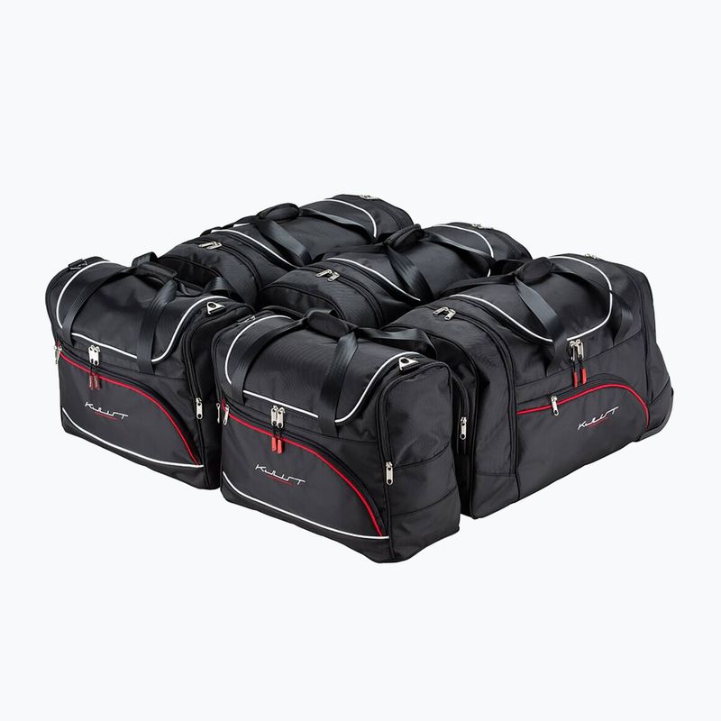Set di borse portabagagli KJUST Audi A6 Limousine C8 2018+ 5 pezzi nero