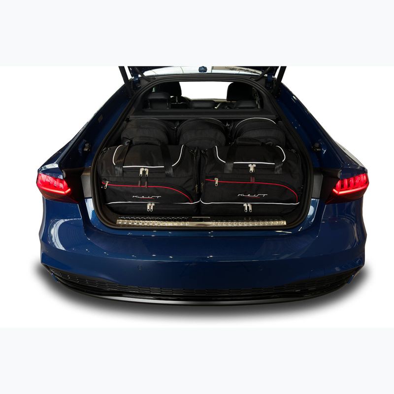 KJUST Audi A7 PHEV set di borse per il bagagliaio 2019+ 5 pezzi nero 15