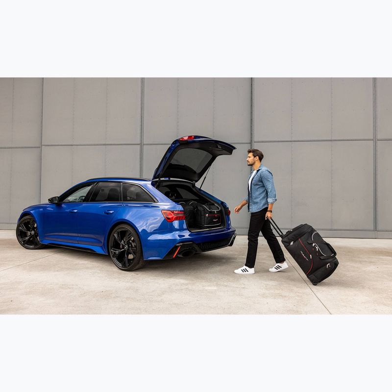 KJUST Audi A7 PHEV set di borse per il bagagliaio 2019+ 5 pezzi nero 22