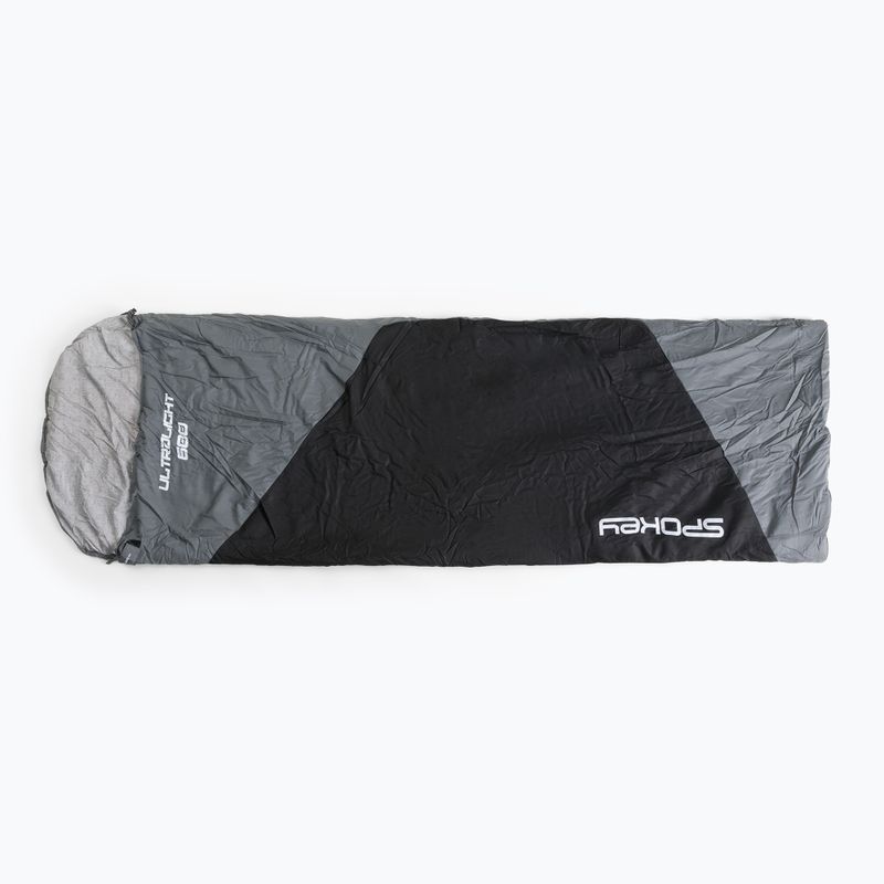 Sacco a pelo Spokey Ultralight 600II nero-grigio 922251 2