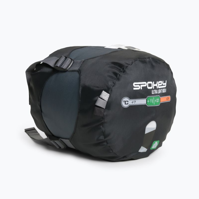 Sacco a pelo Spokey Ultralight 600II nero-grigio 922251 6