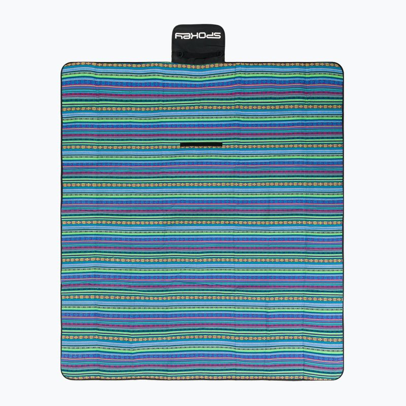 Spokey Picnic Coperta da picnic floreale blu 922270 4
