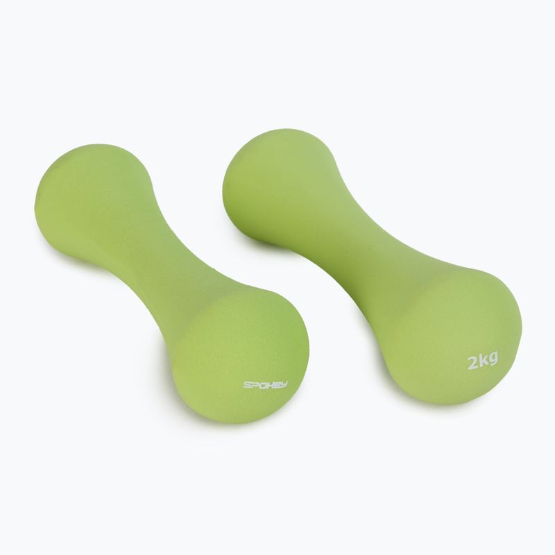Set di manubri Spokey Bone 2 pezzi verde 926521 2