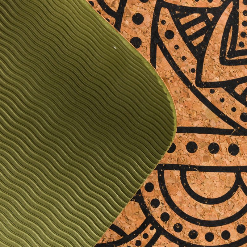 Spokey Savasana tappetino yoga in sughero Mand 4 mm verde 926537 4