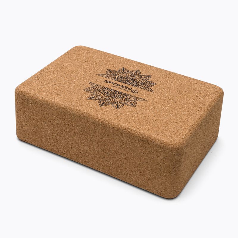 Cubo yoga Spokey Nidra in sughero marrone 926634