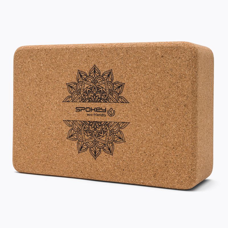 Cubo yoga Spokey Nidra in sughero marrone 926634 3
