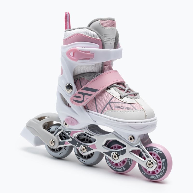 Pattini a rotelle Spokey TONY rosa per bambini 927068