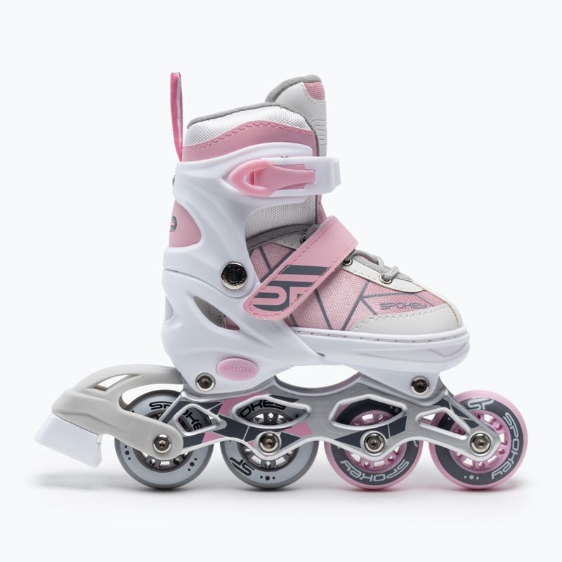 Pattini a rotelle Spokey TONY rosa per bambini 927068 2