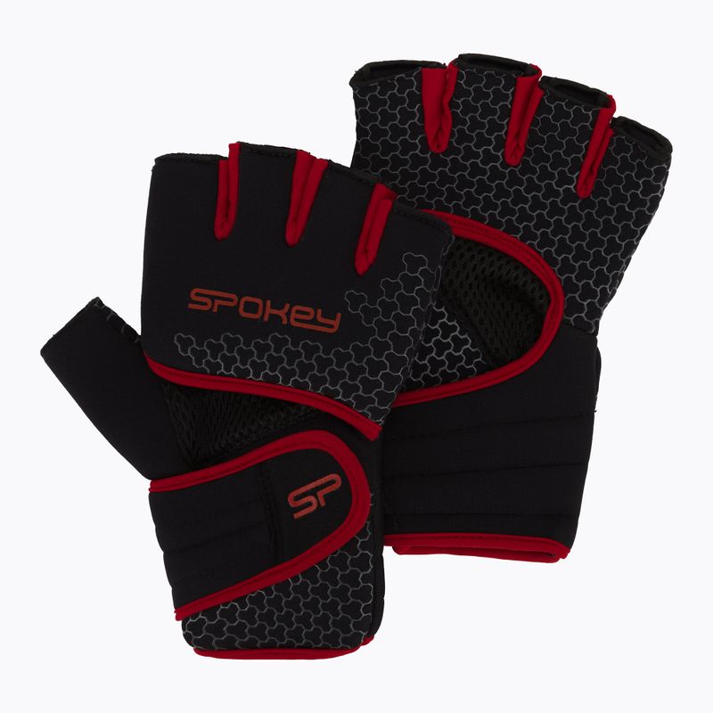 Guanti fitness Spokey Lava neri e rossi 928974