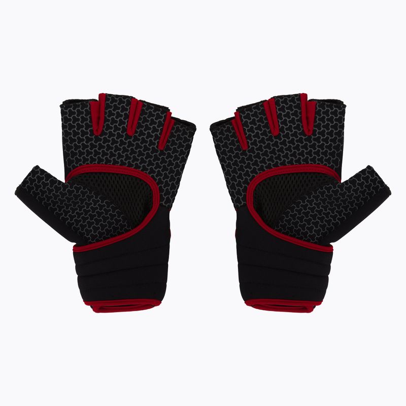 Guanti fitness Spokey Lava neri e rossi 928974 2
