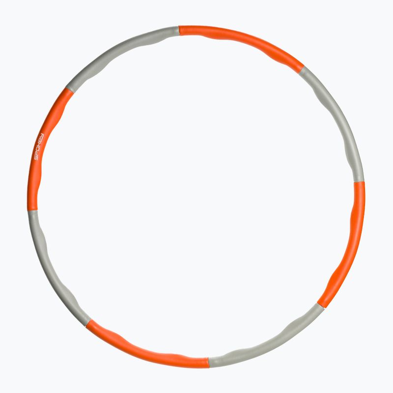 Spokey 8El hula hoop arancione e grigio 929900