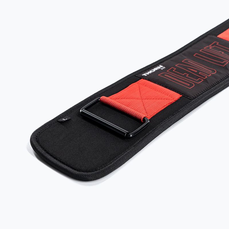 Cintura per sollevamento pesi THORN FIT Pro Deadlift black/red/white 4