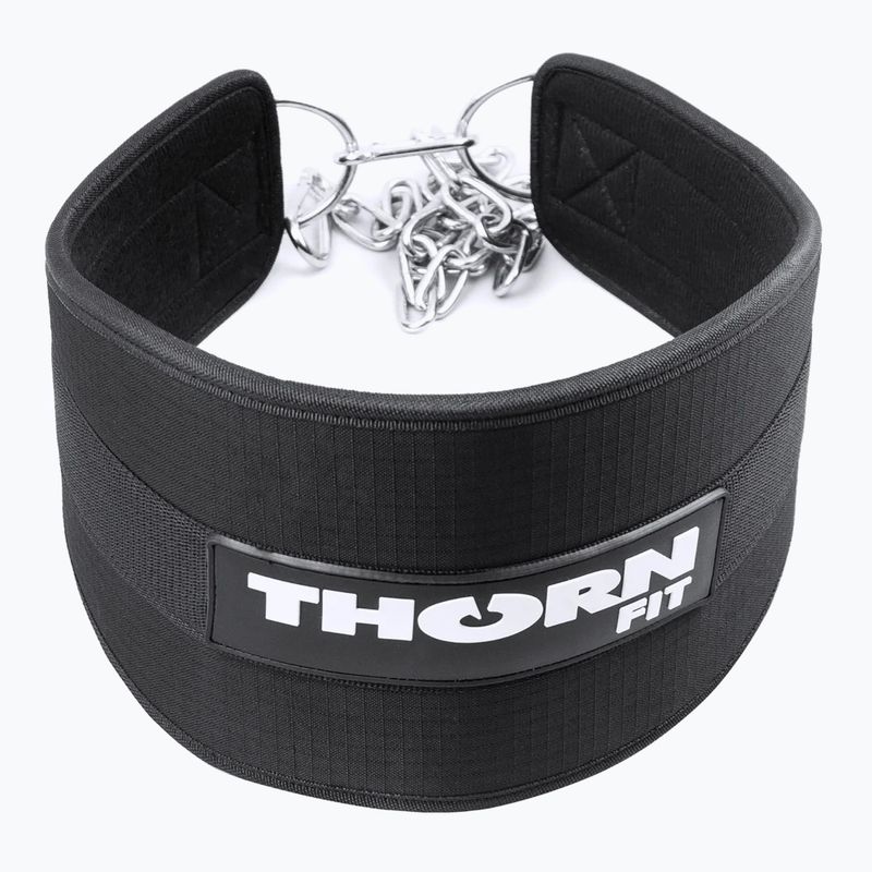 THORN FIT Dip Logo cintura di sollevamento pesi nera