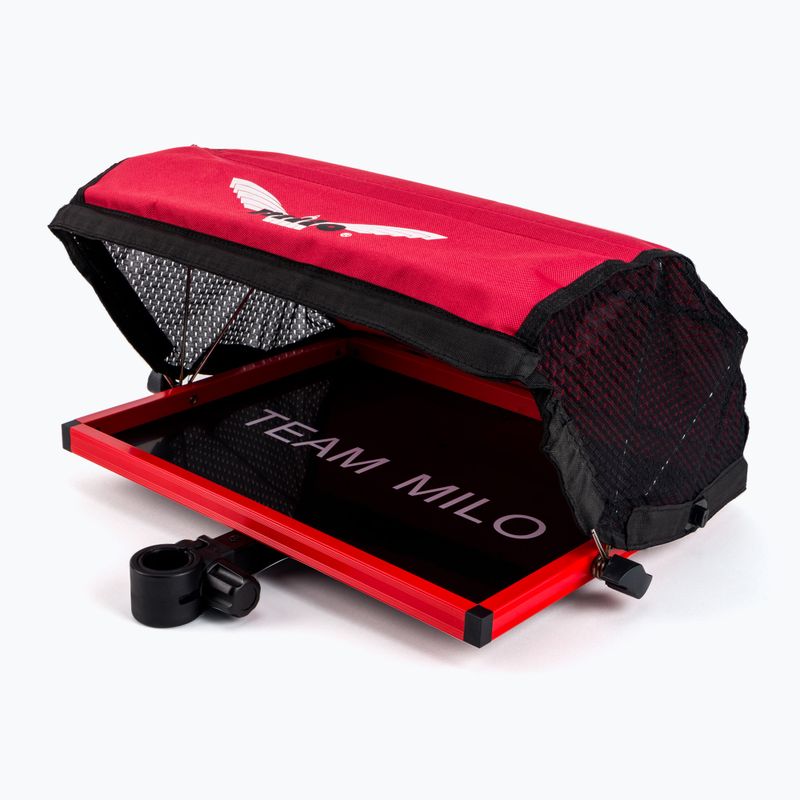 Mensola per Milo Piatto Piattaforma in metallo nero e rosso 4C8SBA023