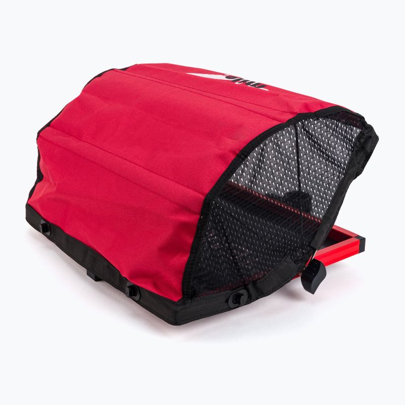 Mensola per Milo Piatto Piattaforma in metallo nero e rosso 4C8SBA023 3