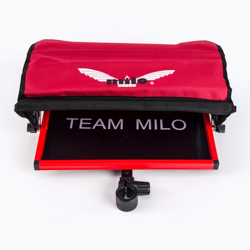 Mensola per Milo Piatto Piattaforma in metallo nero e rosso 4C8SBA023 5