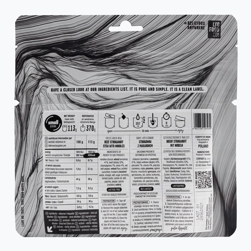 Cibo liofilizzato LYOFOOD Strogonov 113 g 2