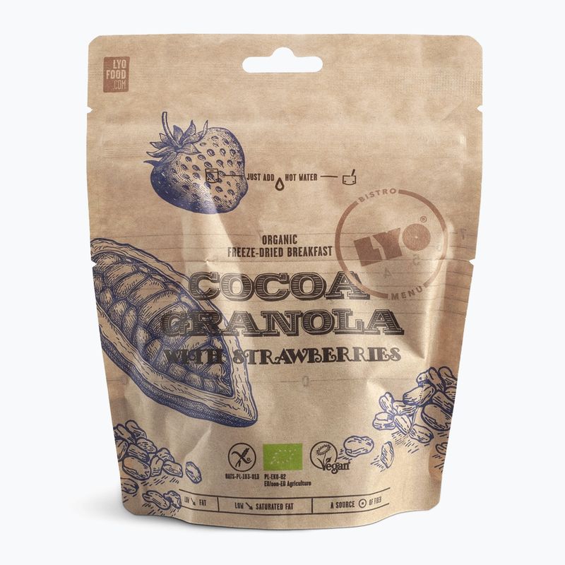 Cibo liofilizzato LYOFOOD Granola al cacao con fragole 270 g
