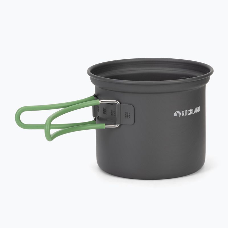 Set di pentole Rockland Travel Pro grigio/verde 3