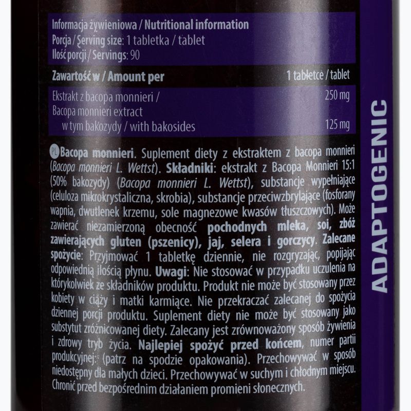 Supplement Essence Bacopa Monnieri 90 compresse 2