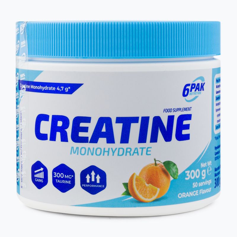 Creatina 6PAK Creatina monoidrato 300 g Arancione